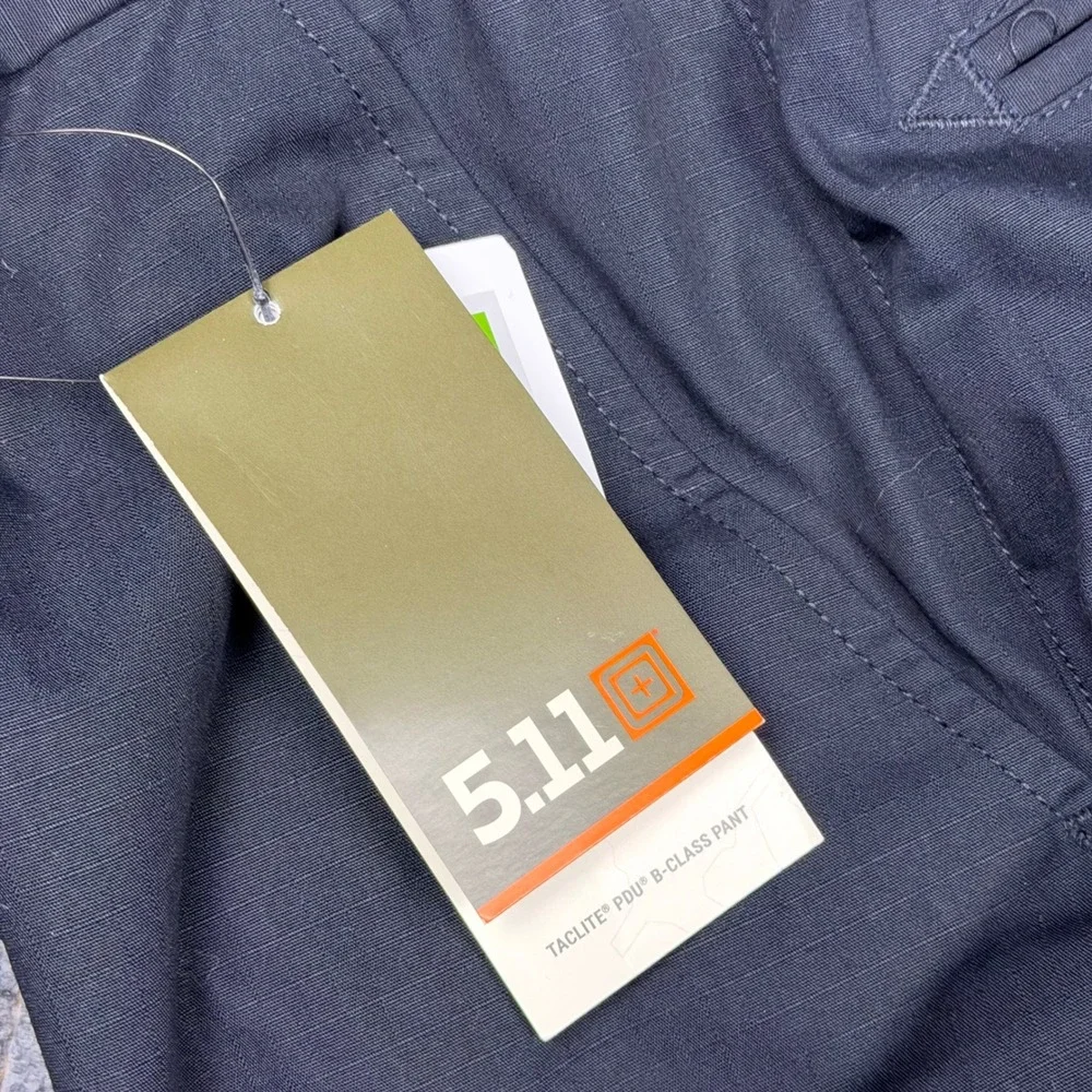 5.11 Tactical B-Class PDU Taclite Ripstop Pants Mens 38 Unhemmed Black 74371